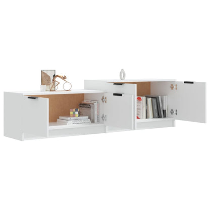 Mobile Porta TV Bianco 158,5x36x45 cm in Legno Multistrato