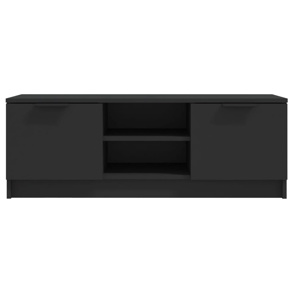 Mobile Porta TV Nero 102x35x36,5 cm in Legno Multistrato