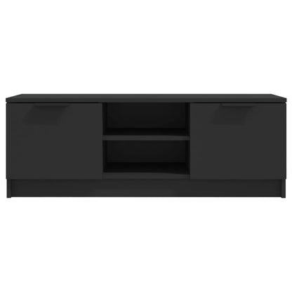 Mobile Porta TV Nero 102x35x36,5 cm in Legno Multistrato