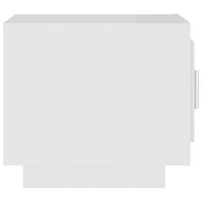 Tavolino da Salotto Bianco 51x50x45 cm in Legno Multistrato