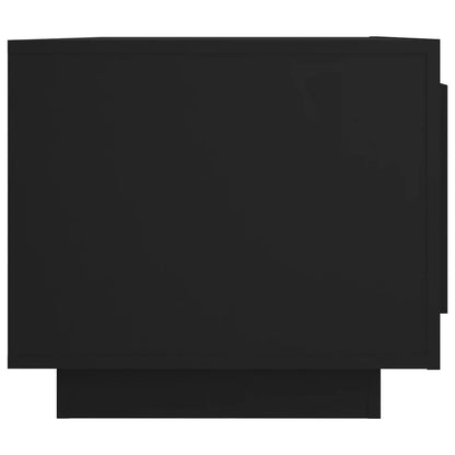 Tavolino da Salotto Nero 102x50x45 cm in Legno Multistrato