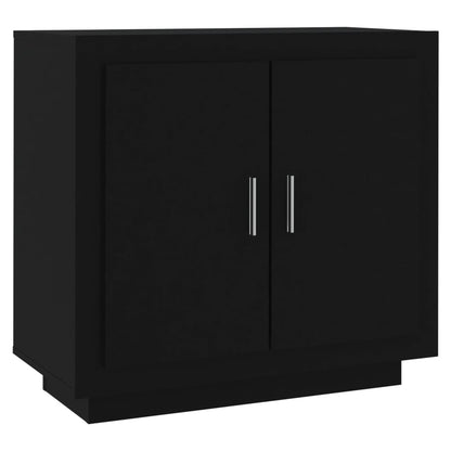 Credenza Nera 80x40x75 cm in Legno Compensato