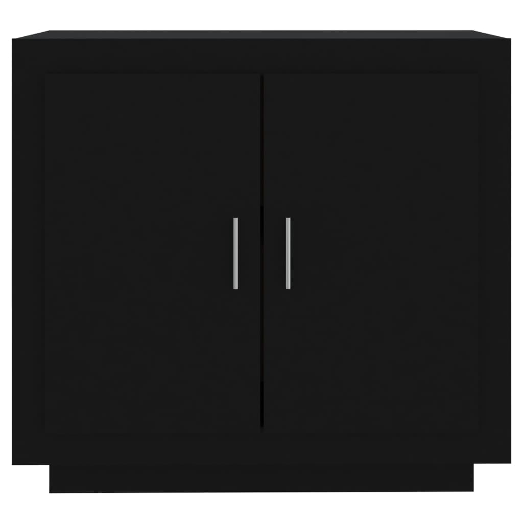 Credenza Nera 80x40x75 cm in Legno Compensato