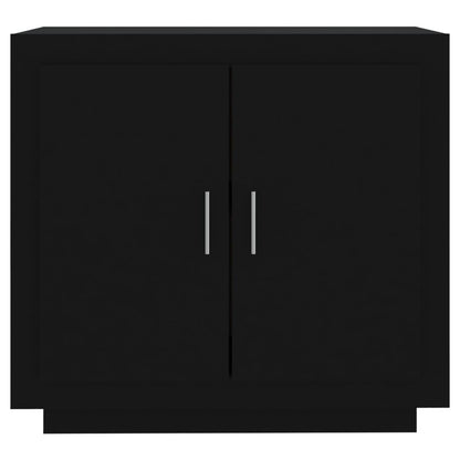 Credenza Nera 80x40x75 cm in Legno Compensato
