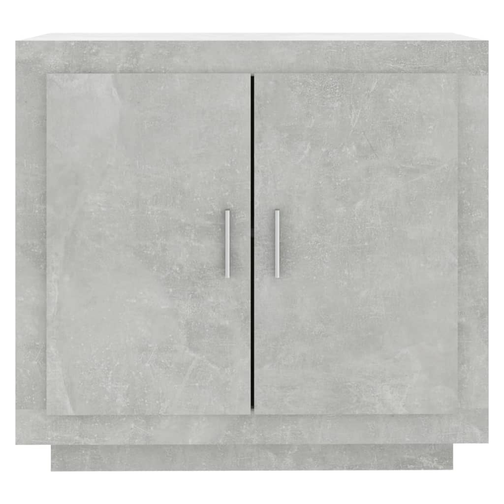 Credenza Grigio Cemento 80x40x75 cm in Legno Compensato