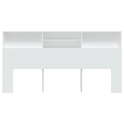 Testiera con Contenitore Bianco 200x19x103,5 cm