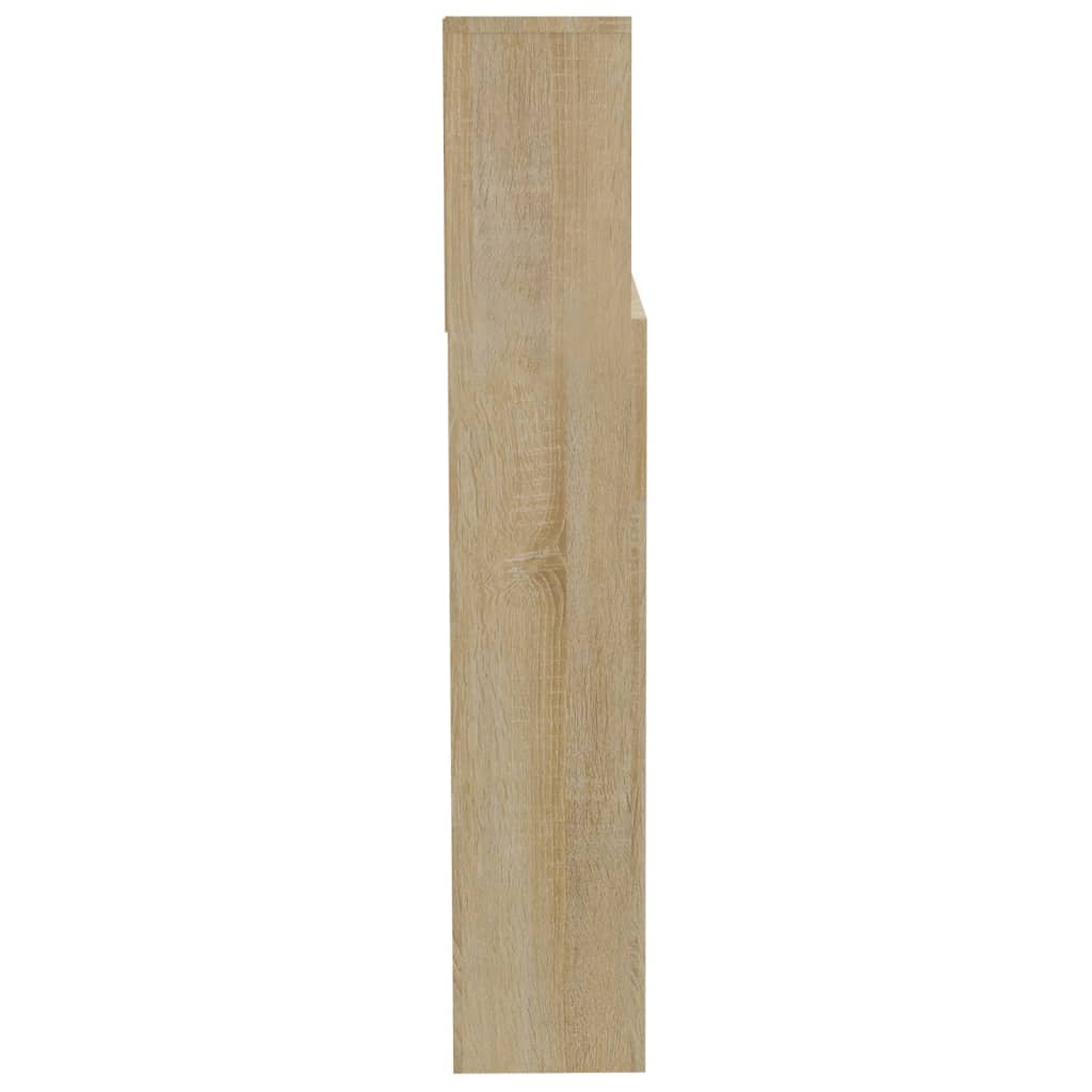 Testiera con Contenitore Rovere Sonoma 200x19x103,5 cm