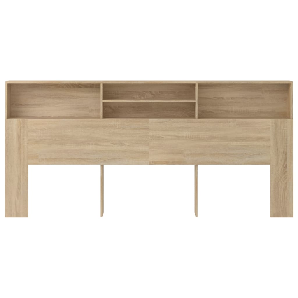 Testiera con Contenitore Rovere Sonoma 220x19x103,5 cm