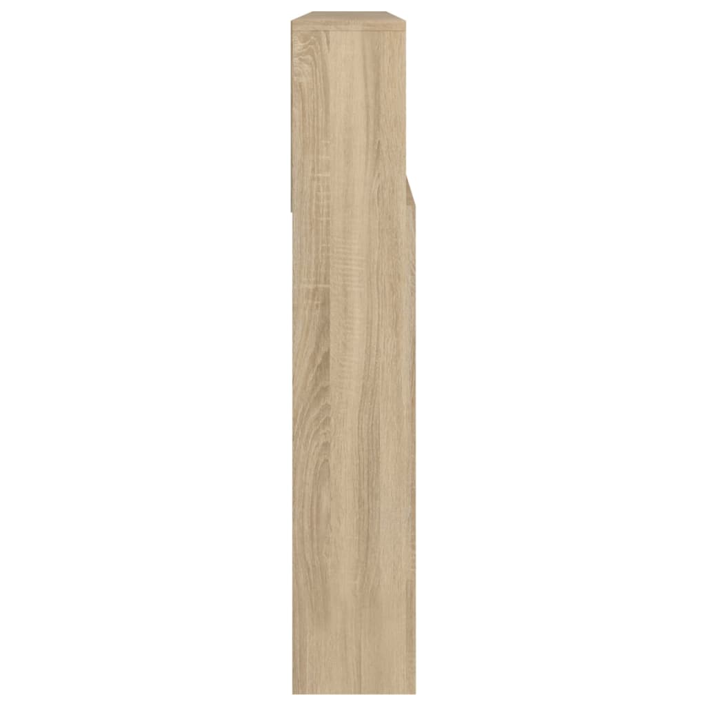 Testiera con Contenitore Rovere Sonoma 220x19x103,5 cm