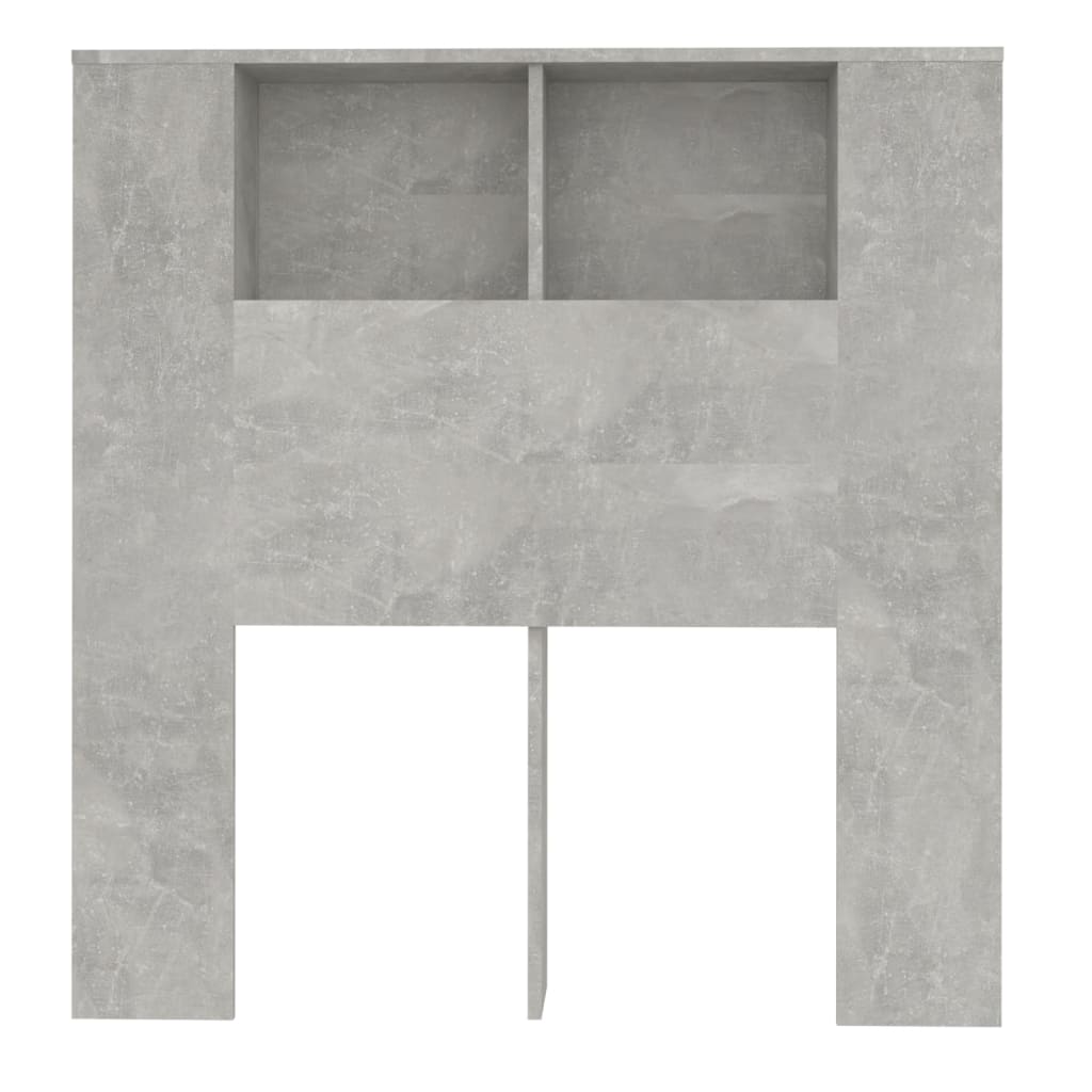 Testiera con Scomparti Grigio Cemento 100x18,5x104,5cm