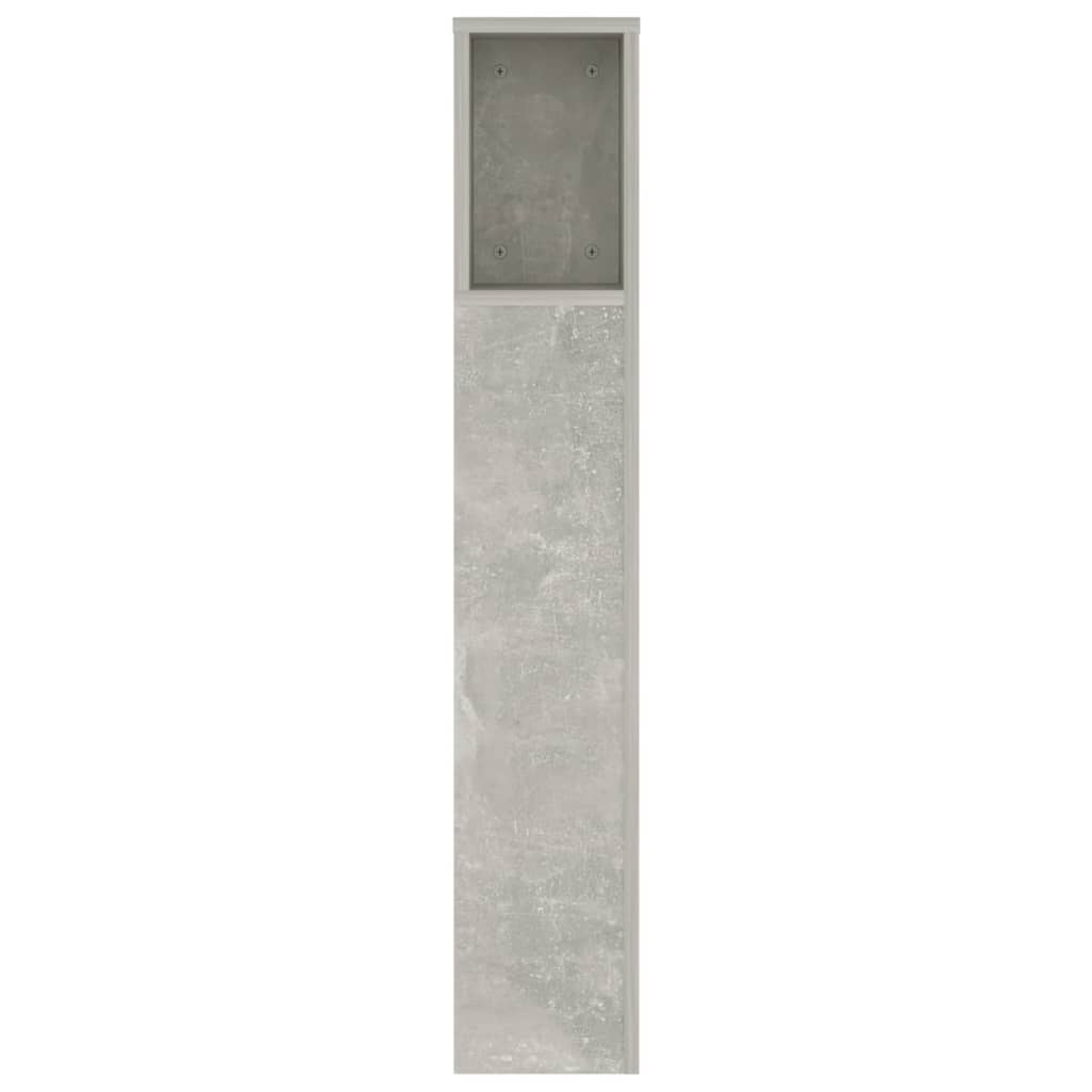 Testiera con Scomparti Grigio Cemento 140x18,5x104,5 cm
