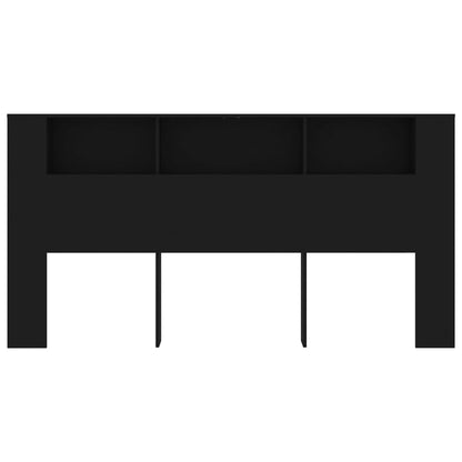 Testiera con Scomparti Nero 200x18,5x104,5 cm