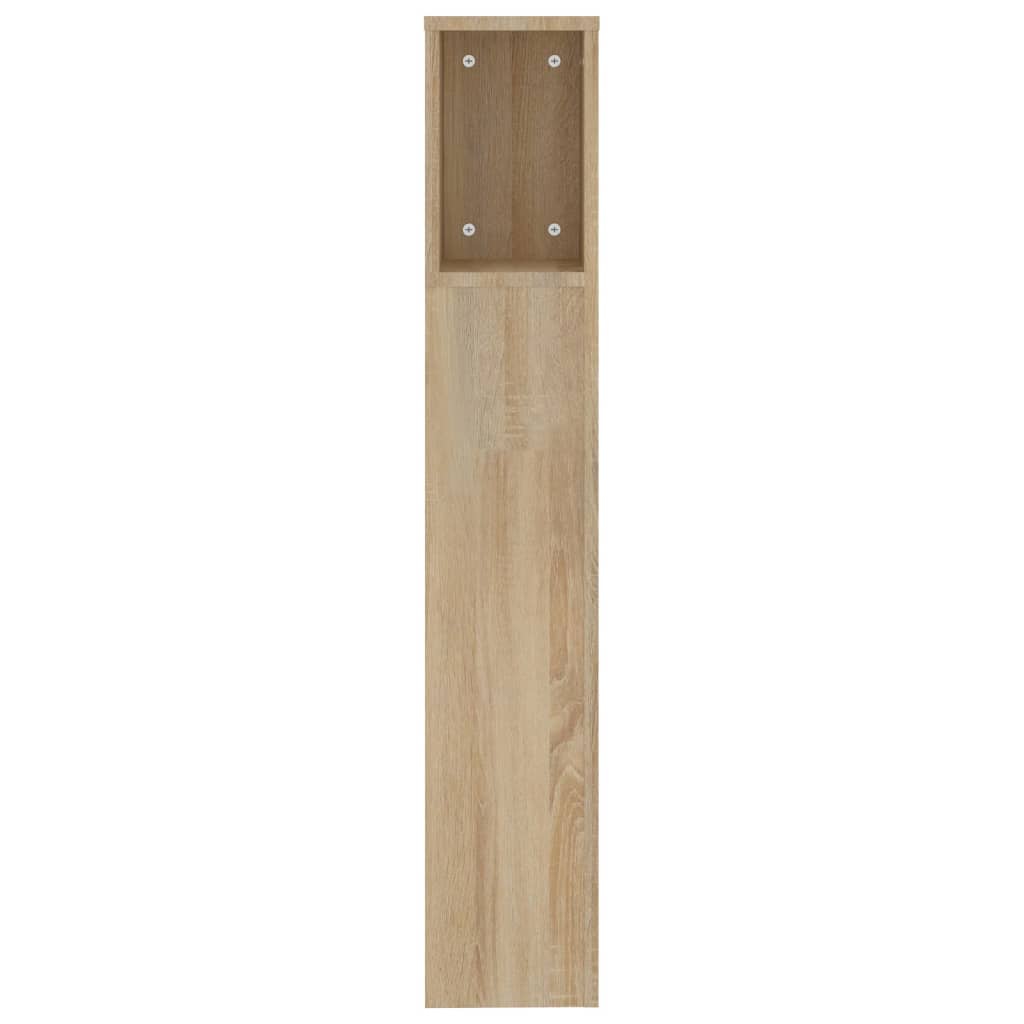 Testiera con Scomparti Rovere Sonoma 200x18,5x104,5 cm