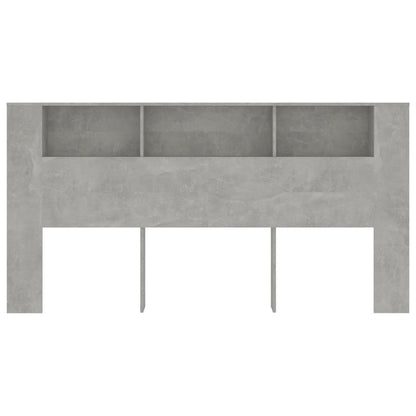 Testiera con Scomparti Grigio Cemento 200x18,5x104,5cm