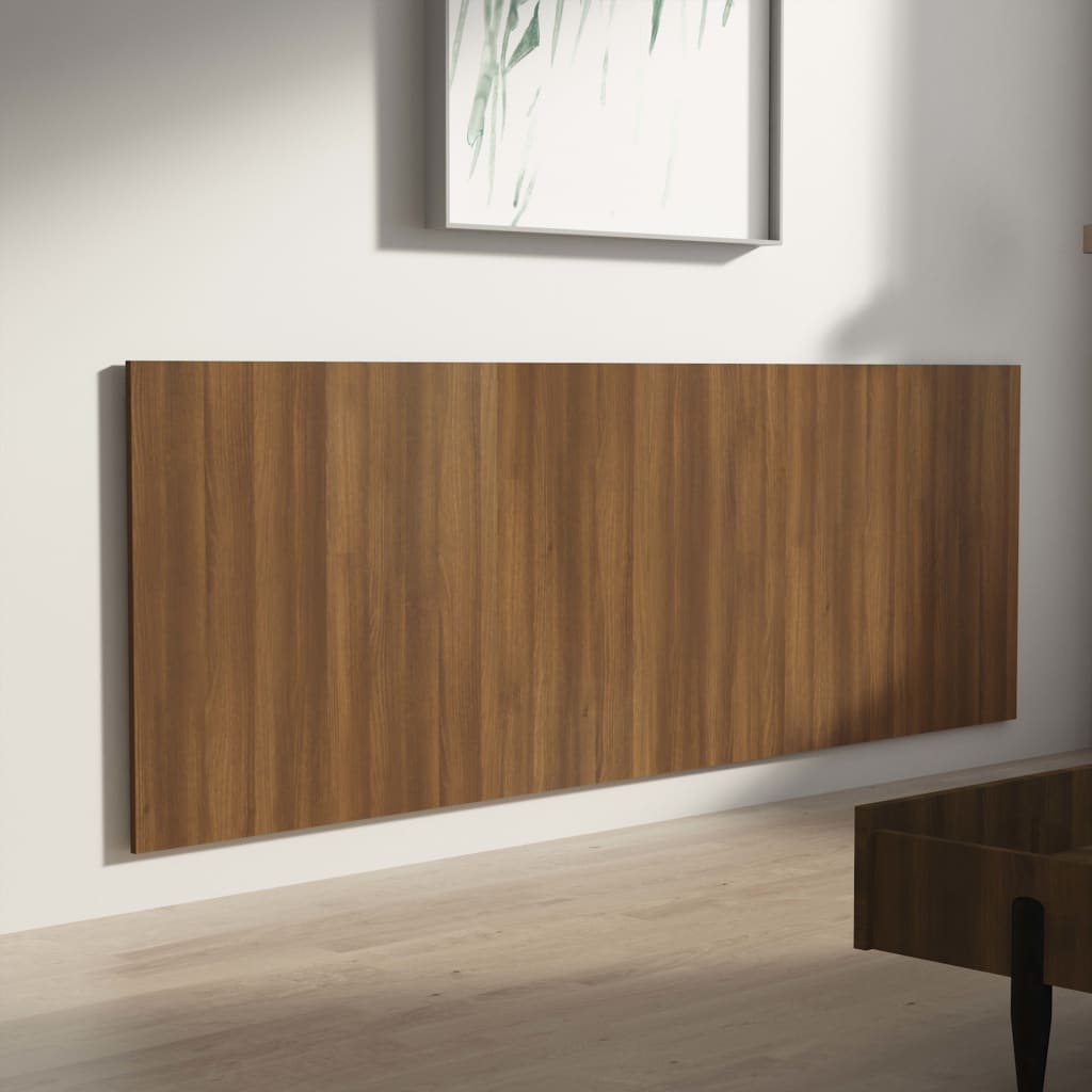 Testiera Letto Rovere Marrone 240x1,5x80 cm Legno Multistrato