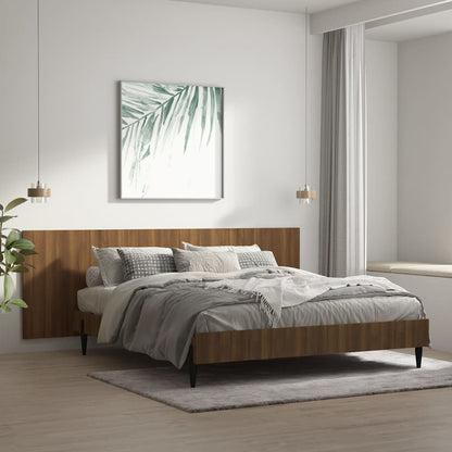 Testiera Letto Rovere Marrone 240x1,5x80 cm Legno Multistrato