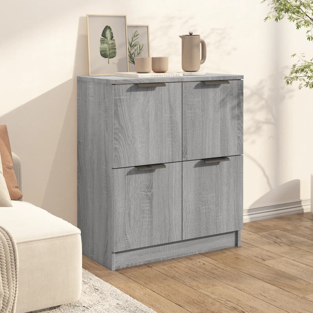 Credenza Grigio Sonoma 60x30x70 cm in Legno tecnico
