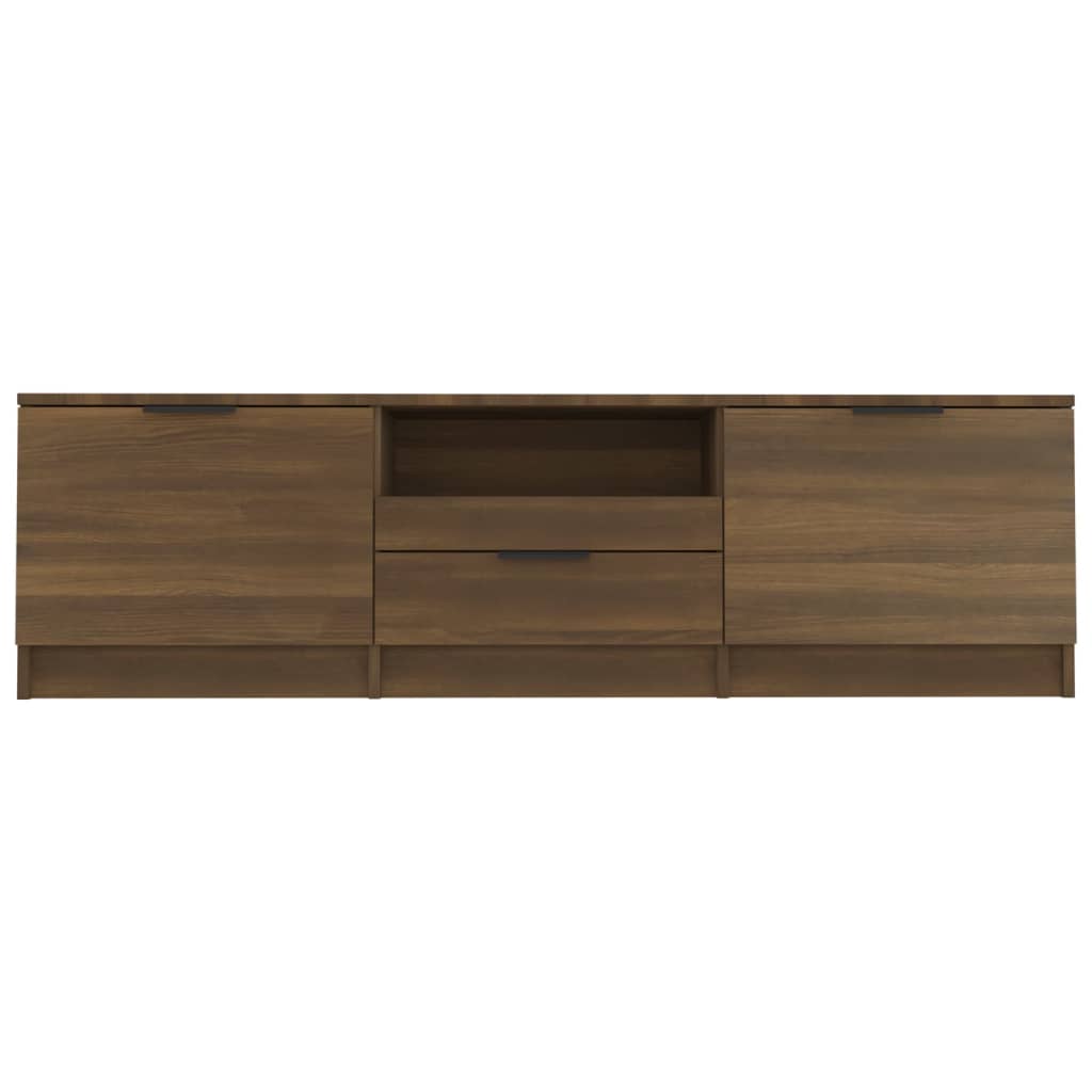 Mobile TV Rovere Marrone 140x35x40 cm in Legno Multistrato