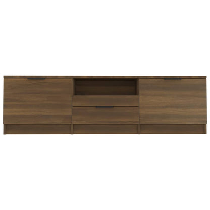 Mobile TV Rovere Marrone 140x35x40 cm in Legno Multistrato