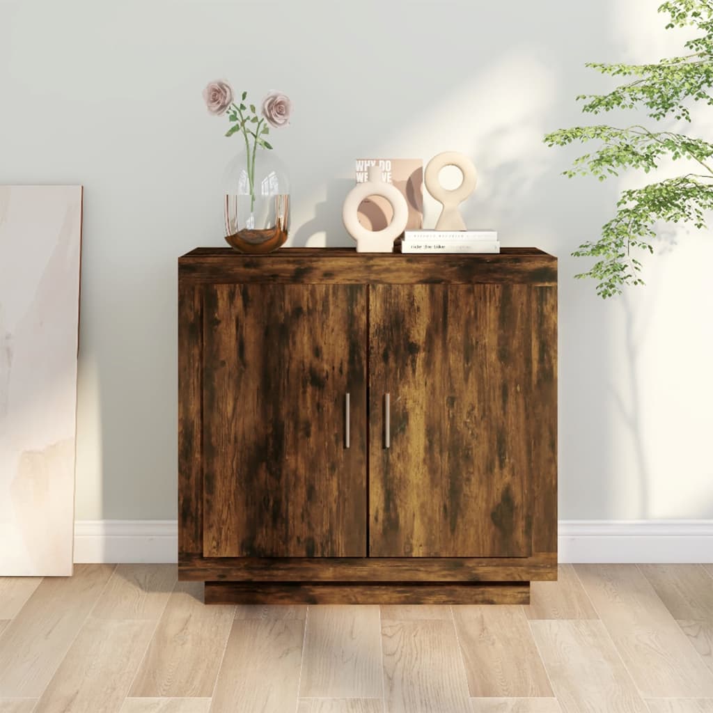 Credenza Rovere Anticato 80x40x75 cm in Legno Multistrato