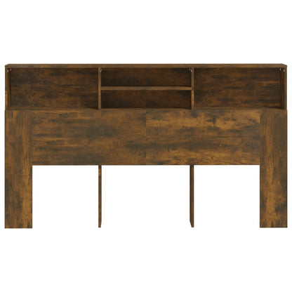 Testiera con Scomparti Rovere Fumo 180x19x103,5 cm