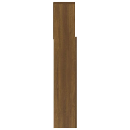 Testiera con Scomparti Rovere Marrone 180x19x103,5 cm