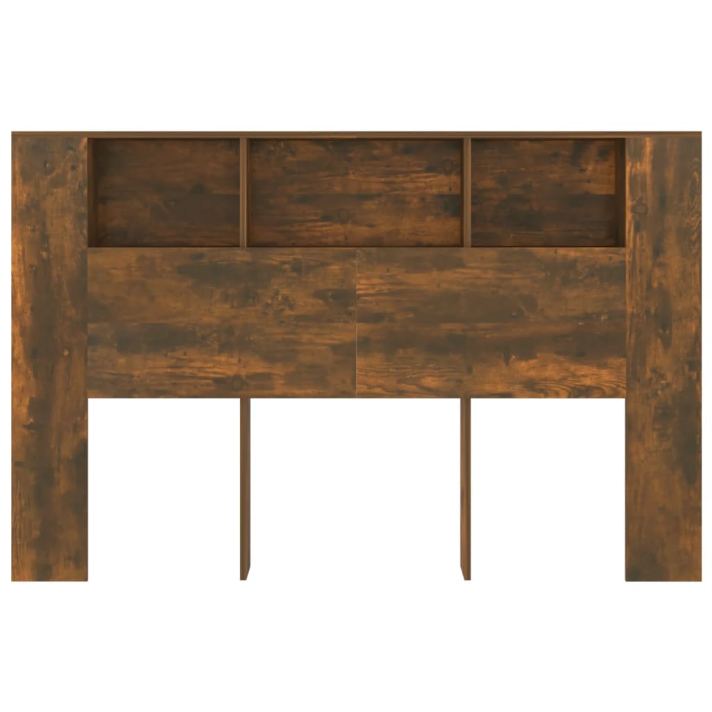 Testiera con Scomparti Rovere Fumo 160x18,5x104,5 cm