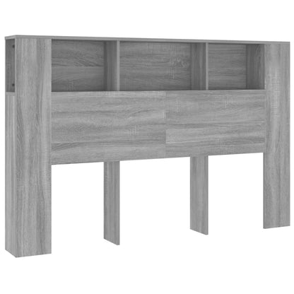 Testiera con Scomparti Grigio Sonoma 160x18,5x104,5 cm