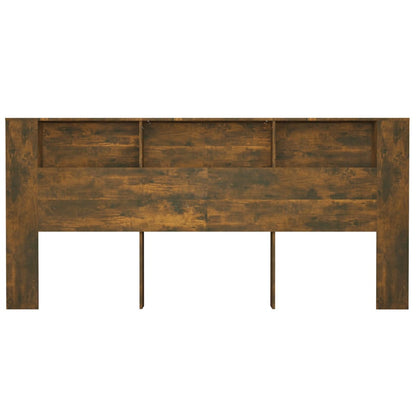 Testiera con Scomparti Rovere Fumo 220x18,5x104,5 cm
