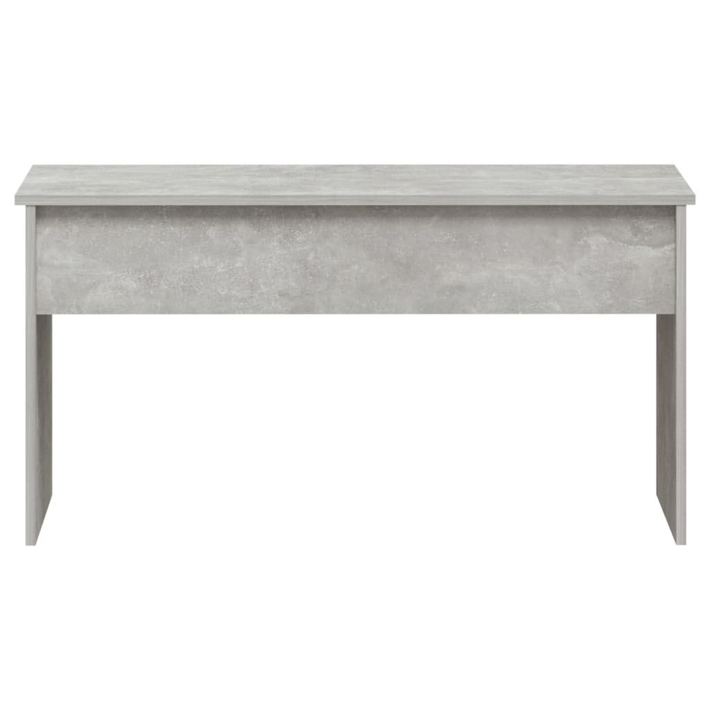 Tavolino Grigio Cemento 102x50,5x52,5 cm in Legno Multistrato