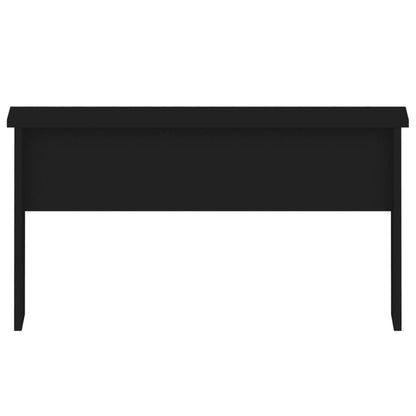 Tavolino da Salotto Nero 80x55,5x41,5 cm in Legno Multistrato