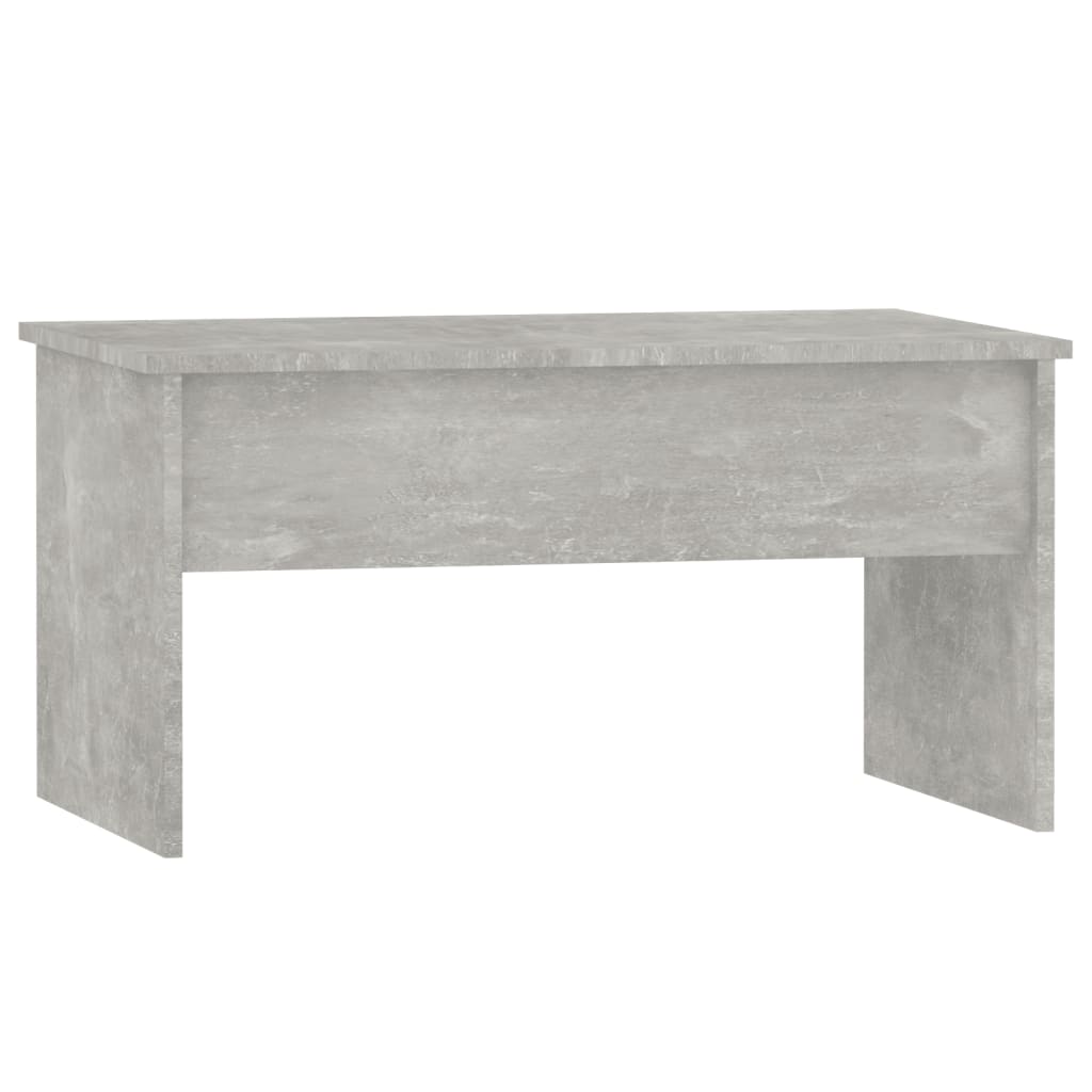 Tavolino Grigio Cemento 80x50,5x41,5 cm in Legno Multistrato