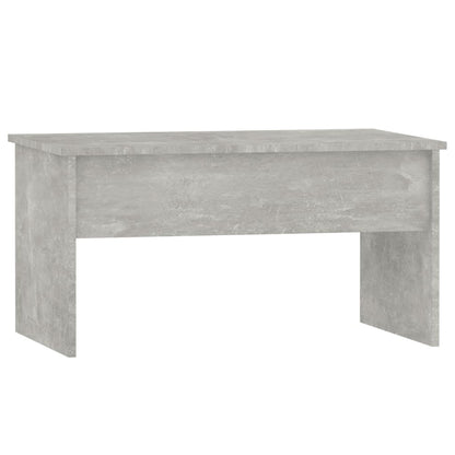 Tavolino Grigio Cemento 80x50,5x41,5 cm in Legno Multistrato