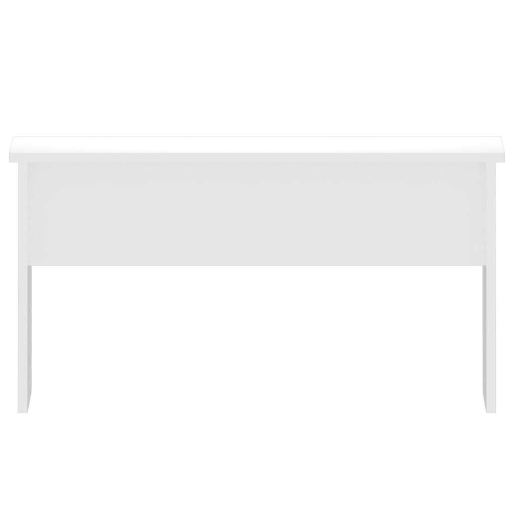 Tavolino Salotto Bianco Lucido 80x50,5x41,5cm Legno Multistrato