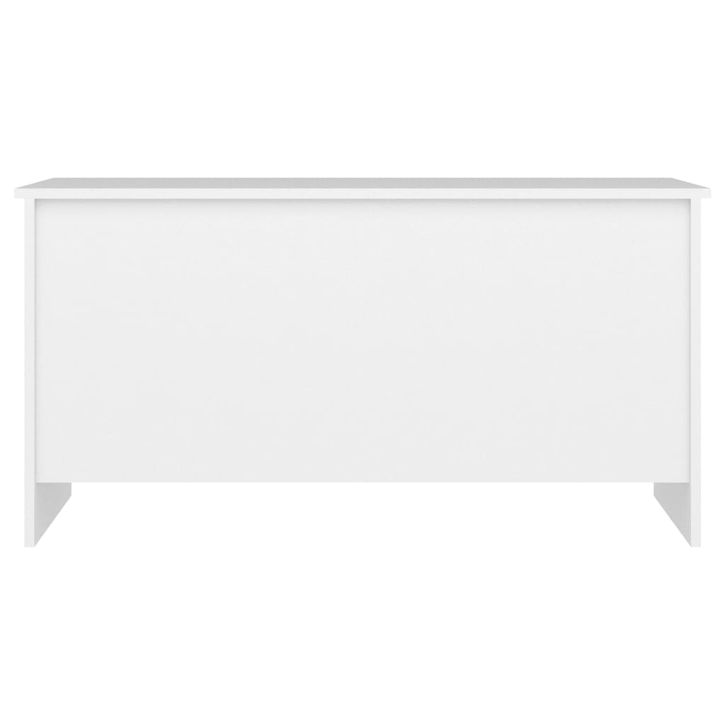 Tavolino da Salotto Bianco 102x55,5x52,5 cm Legno Multistrato