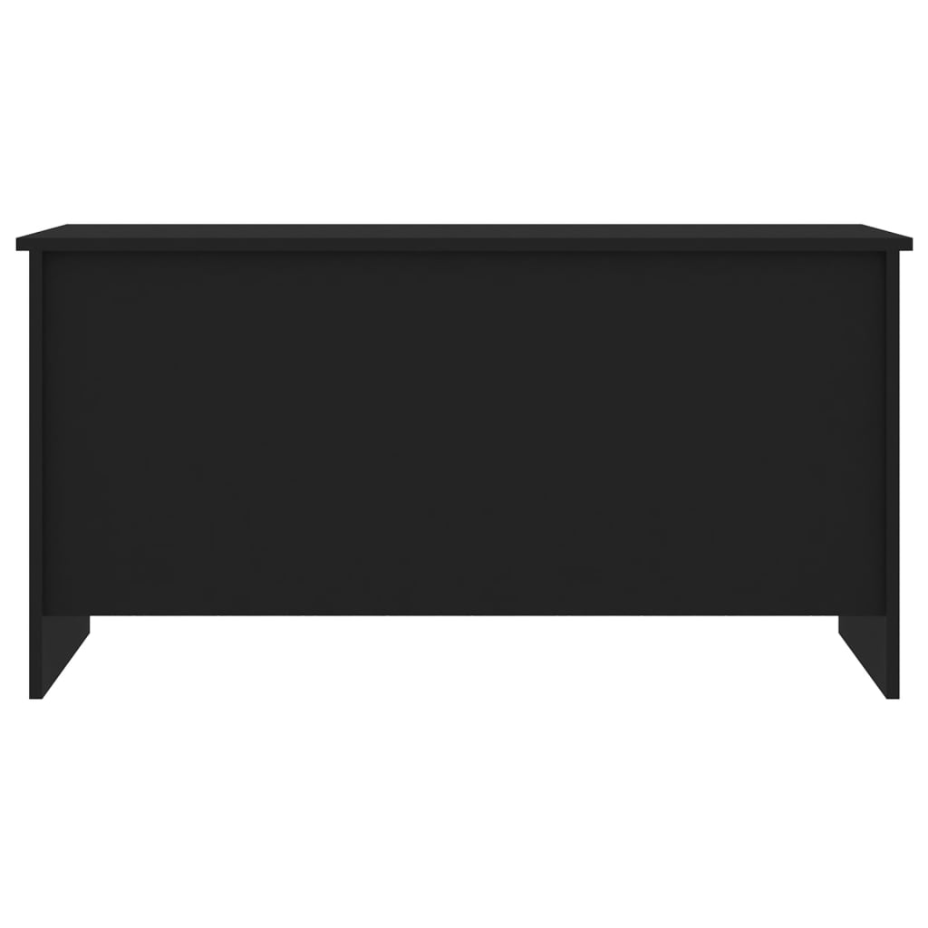 Tavolino da Salotto Nero 102x55,5x52,5 cm in Legno Multistrato