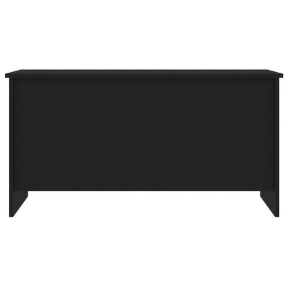 Tavolino da Salotto Nero 102x55,5x52,5 cm in Legno Multistrato