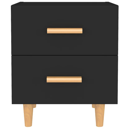 Comodini 2 pz Neri 40x35x47,5 cm