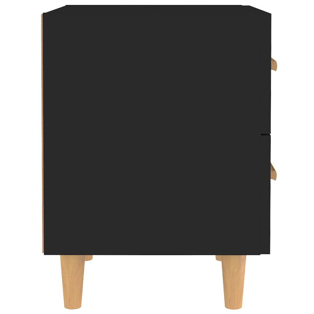 Comodini 2 pz Neri 40x35x47,5 cm