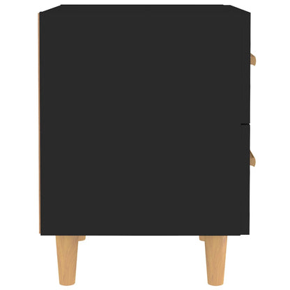Comodini 2 pz Neri 40x35x47,5 cm