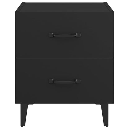 Comodini 2 pz Neri 40x35x47,5 cm