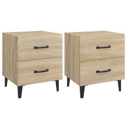 Comodini 2 pz in Rovere Sonoma 40x35x47,5 cm