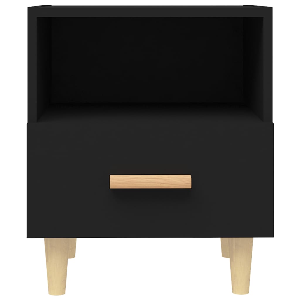 Comodini 2 pz Neri 40x35x47 cm