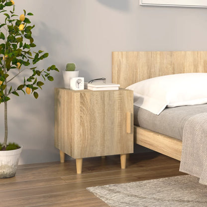 Comodino Rovere Sonoma in Legno Multistrato