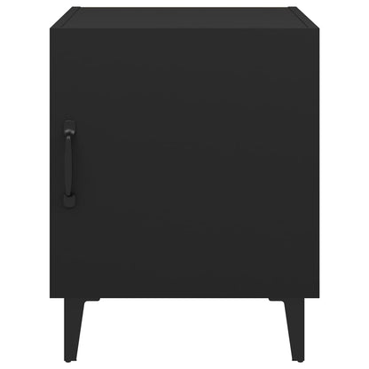 Comodino Nero in Legno Multistrato
