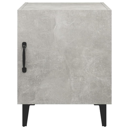 Comodini 2 pz Grigio Cemento in Legno Multistrato