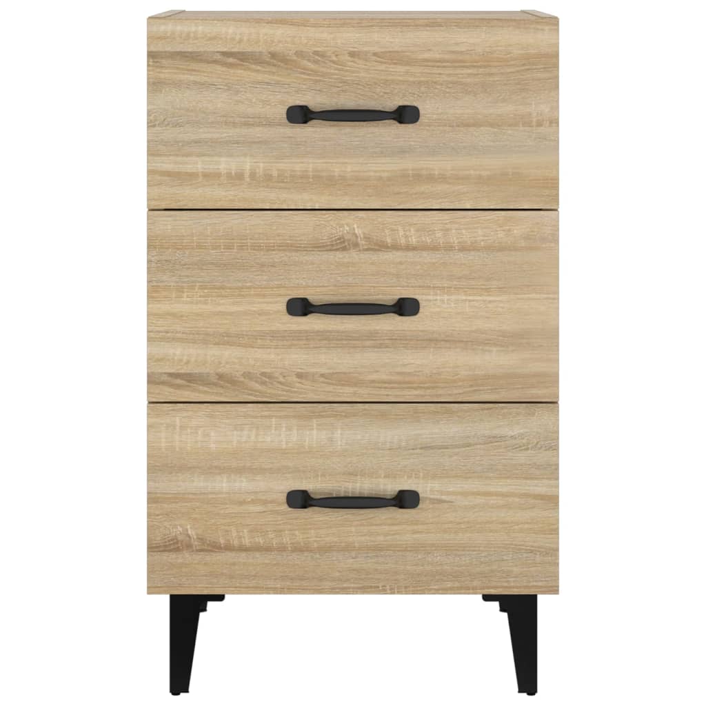 Comodino Rovere Sonoma 40x40x66 cm in Legno Multistrato