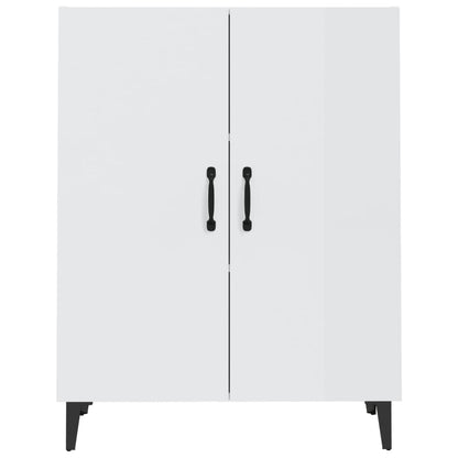 Credenza 70x34x90 cm in Legno Multistrato Bianco Lucido