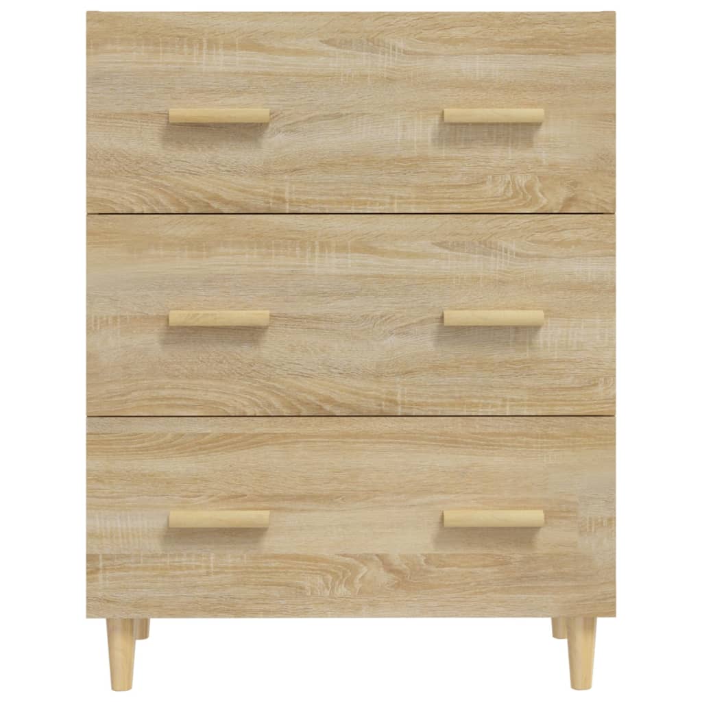 Credenza Rovere Sonoma 70x34x90 cm in Legno Multistrato