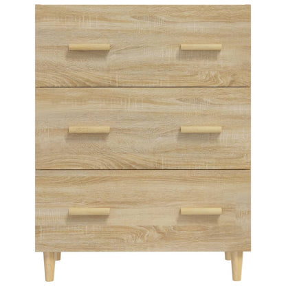Credenza Rovere Sonoma 70x34x90 cm in Legno Multistrato